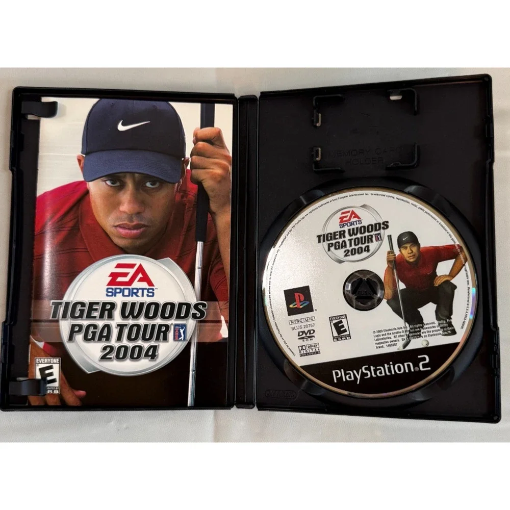 Tiger Woods PGA Tour 2004 Sony PlayStation 2 PS2 Complete CIB Black Label